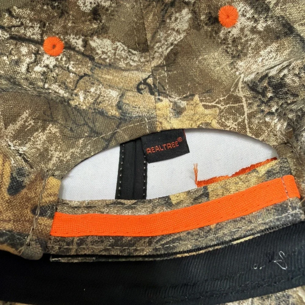 (17) Men's Real Tree Orange Camo Outdoor Hat Cap Hunting Fishing Bulk New W/Tags